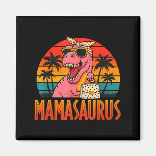 Mamasaurus funny t rex dinosaur mother's day magnet