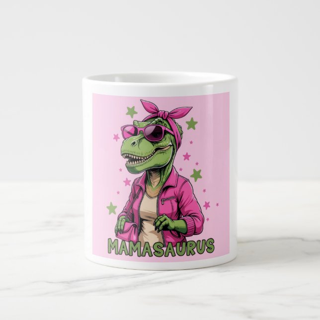 Mamasaurus  large coffee mug (Front)