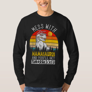 Mamasaurus Mothers Mummy Dinosaur T Rex Saurus T-Shirt
