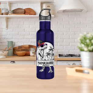 Mamasaurus Mum T rex Dino Funny Custom Name 710 Ml Water Bottle