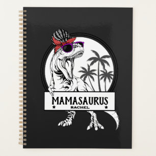 Mamasaurus Mum T rex Dino Funny Custom Name Planner