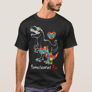 Mamasaurus Rex Autism Awareness Autistic Kids Moth T-Shirt