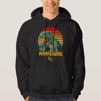 Mamasaurus Rex Dinosaur Mama Saurus Mother's Day V Hoodie