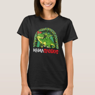 Mamasaurus Rex Dinosaur Rainbow Mama Saurus Mothe T-Shirt