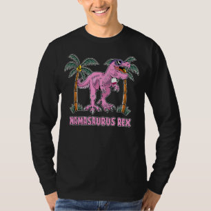 Mamasaurus Rex Dinosaur Vacation Wine T-Shirt