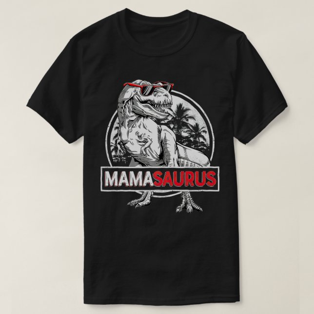Mamasaurus   rex Mama Saurus Dinosaur Women Mum Gi T-Shirt (Design Front)