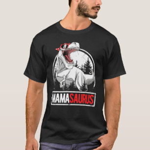Mamasaurus Shirt Women Mama Saurus Dino T Rex Birt