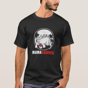 Mamasaurus Stegosaurus Dinosaur Plaid Headscarf Su T-Shirt
