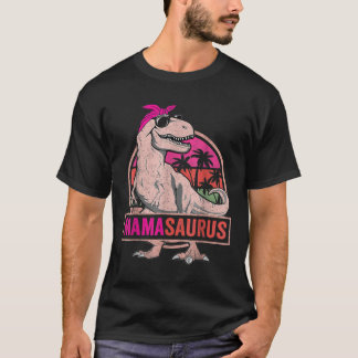 Mamasaurus T rex Dinosaur Funny Mama Saurus Breast T-Shirt