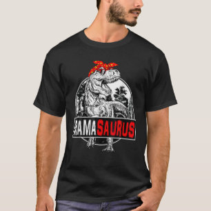 Mamasaurus T Rex Dinosaur Funny Mama Saurus Family T-Shirt
