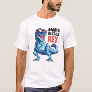 Mamasaurus T rex Dinosaur Funny Mama Saurus Family T-Shirt