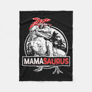 Mamasaurus T Rex Dinosaur Funny Mama Saurus Fleece Blanket
