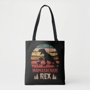 Mamasaurus T rex Dinosaur Funny Mama Saurus Tote Bag