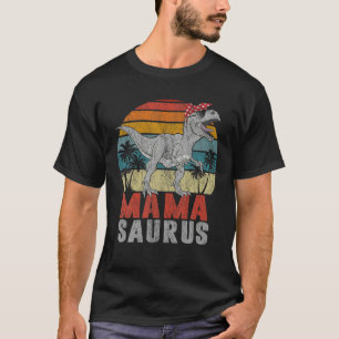 Mamasaurus T Rex Dinosaur Mama Saurus Family Match T-Shirt
