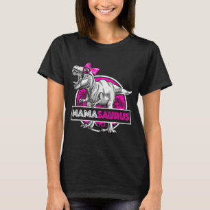 Mamasaurus T-rex Matching Funny Mother Saurus Dino T-Shirt