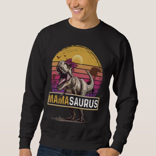 Mamasaurus T Rex Tee Dinosaur Mummy Saurus Family  (Front)