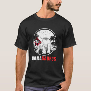 Mamasaurus Triceratops Dinosaur Plaid Headscarf Su T-Shirt