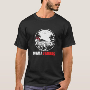Mamasaurus Velociraptor Dinosaur Plaid Headscarf S T-Shirt