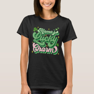 Mamau2019s Lucky Charm Hearts Shamrocks Groovy St T-Shirt
