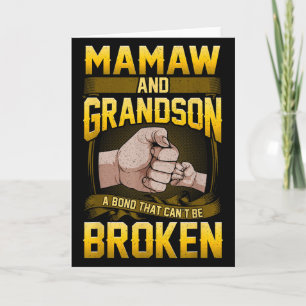 Mamaw And Grandson A Bond That Can't Be Broken Shi Card
