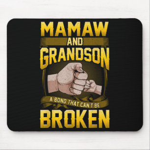 Mamaw And Grandson A Bond That Can't Be Broken Shi Mouse Mat