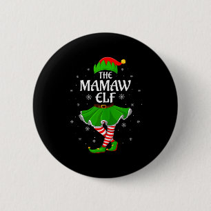 Mamaw Elf Christmas Family Girls Women Elf Squad X 6 Cm Round Badge