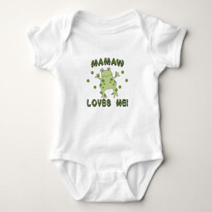 Mamaw Loves Me Frog Baby Bodysuit