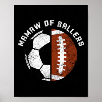 Mamaw Of Llers Funny Soccer Footll Grandma Mamaw