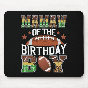 Mamaw Of The Birthday Boy Football Lover Game Day Mouse Mat