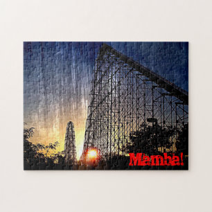 Mamba Rollercoaster World's of Fun Kansas City Jigsaw Puzzle