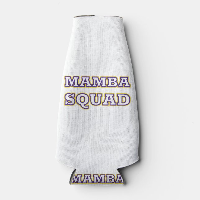 Mamba Squad funny Clothing for Snake Lover Bottle Cooler (Front)