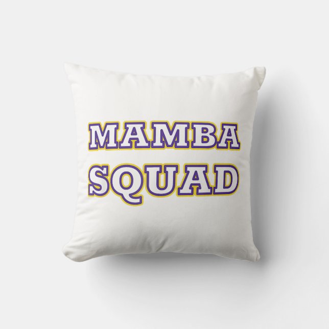 Mamba Squad funny Clothing for Snake Lover Cushion (Front)