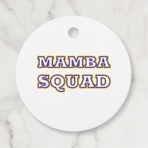 Mamba Squad funny Clothing for Snake Lover Favour Tags