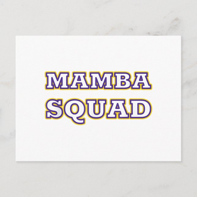 Mamba Squad funny Clothing for Snake Lover Holiday Postcard (Front)