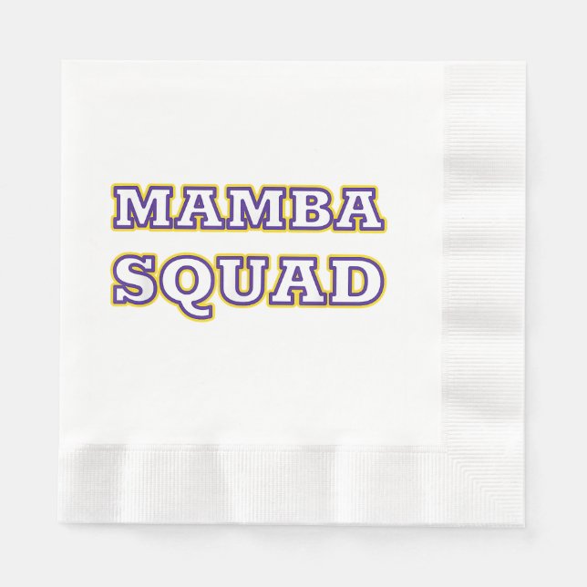 Mamba Squad funny Clothing for Snake Lover Napkin (Front)