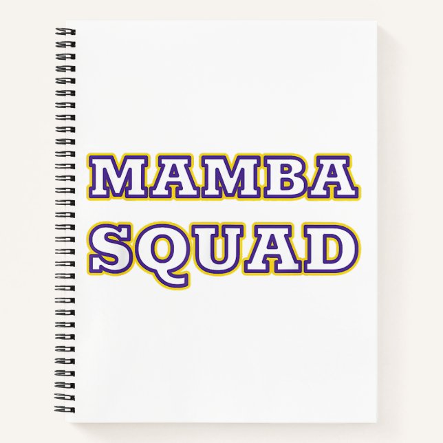 Mamba Squad funny Clothing for Snake Lover Notebook (Front)