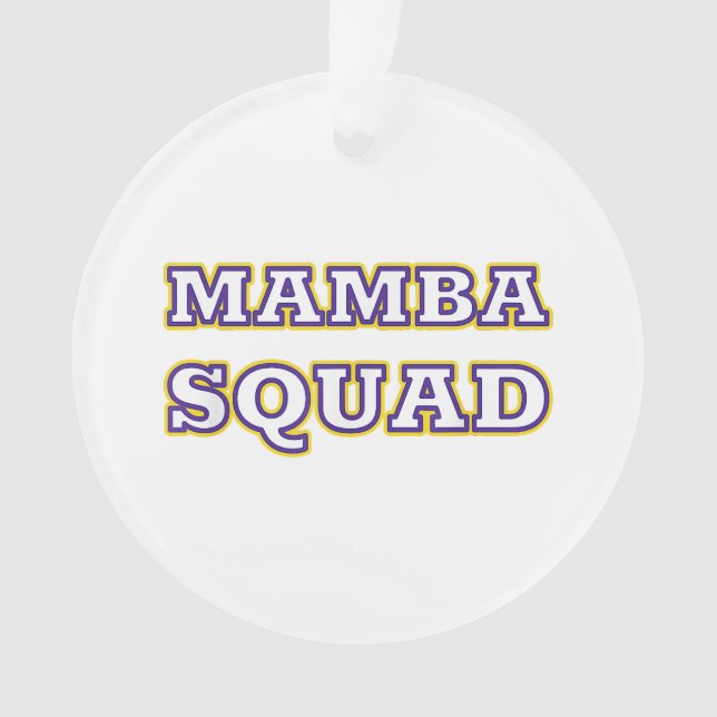 Mamba Squad funny Clothing for Snake Lover Ornament (Front)