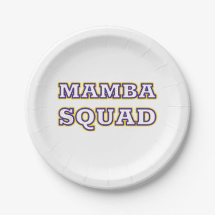 Mamba Squad funny Clothing for Snake Lover Paper Plate