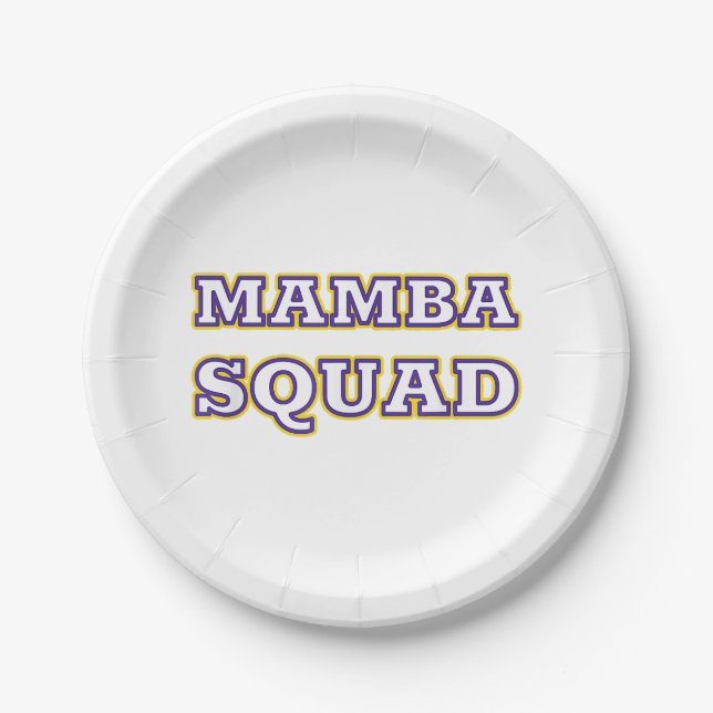 Mamba Squad funny Clothing for Snake Lover Paper Plate (Front)