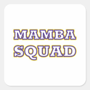 Mamba Squad funny Clothing for Snake Lover Square Sticker