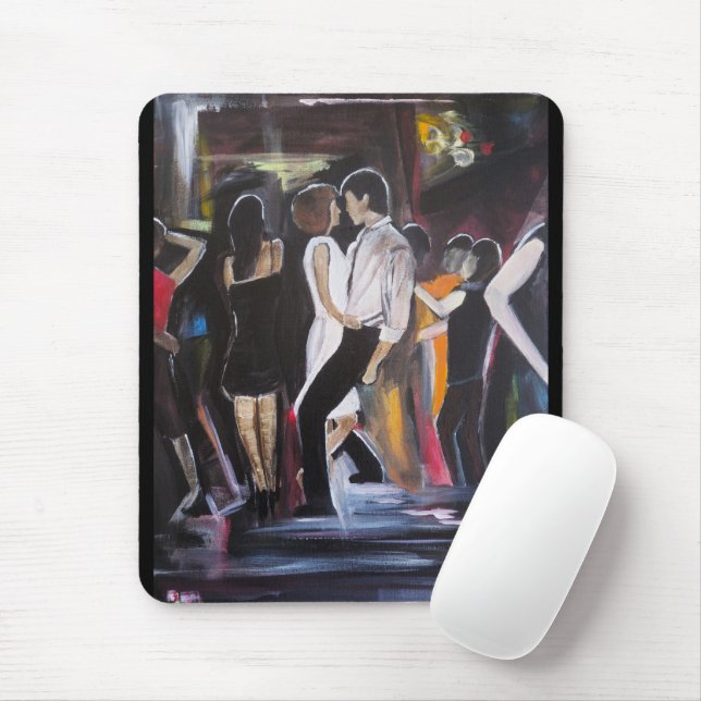 Mambo Night Painting by Alfred Fox Mouse Mat (With Mouse)