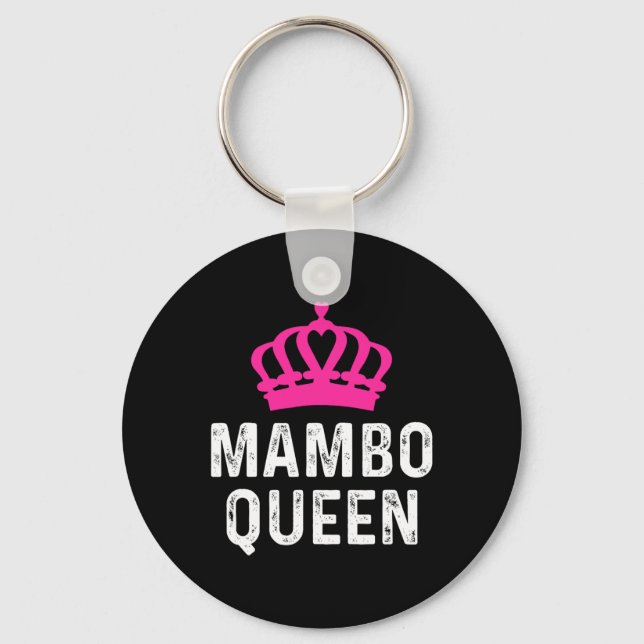 Mambo Queen - Mambo Dancer Dancing Gift For Ballro Key Ring (Front)