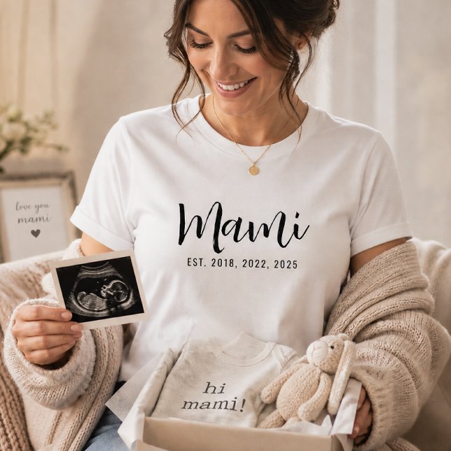 Mami Established New Mum Gift T-Shirt (Creator Uploaded)