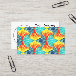 Mamluks Djinns Fire and Water Pattern Business Card