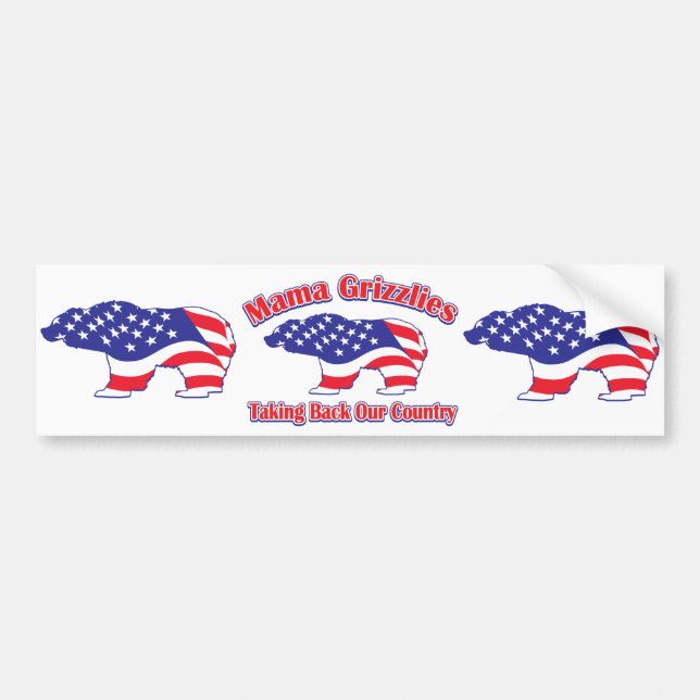 Mamma-Grizzlies Bumper Sticker (Front)