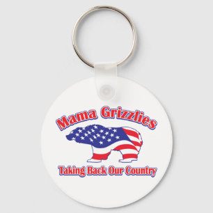Mamma-Grizzly Key Ring