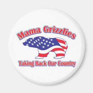 Mamma-Grizzly Magnet