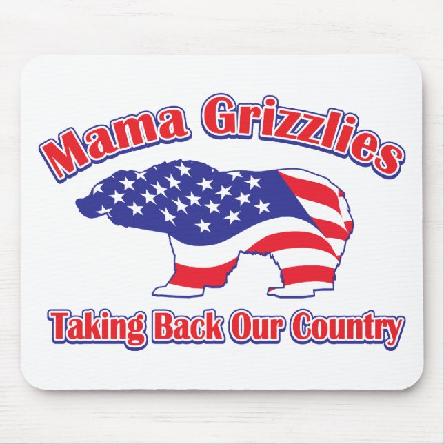 Mamma-Grizzly Mouse Mat (Front)