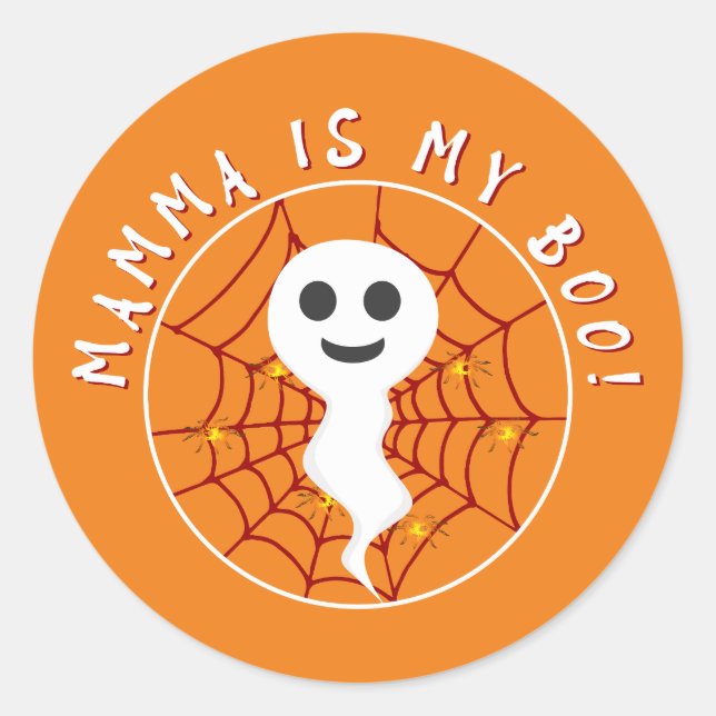 Mamma Is My Boo Sticker (Front)
