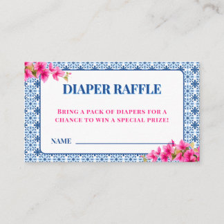 Mamma Mia Baby Shower Diaper Raffle Enclosure Card